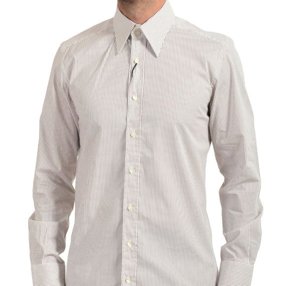 Dolce&Gabbana Men's Slim Striped Dress Shirt